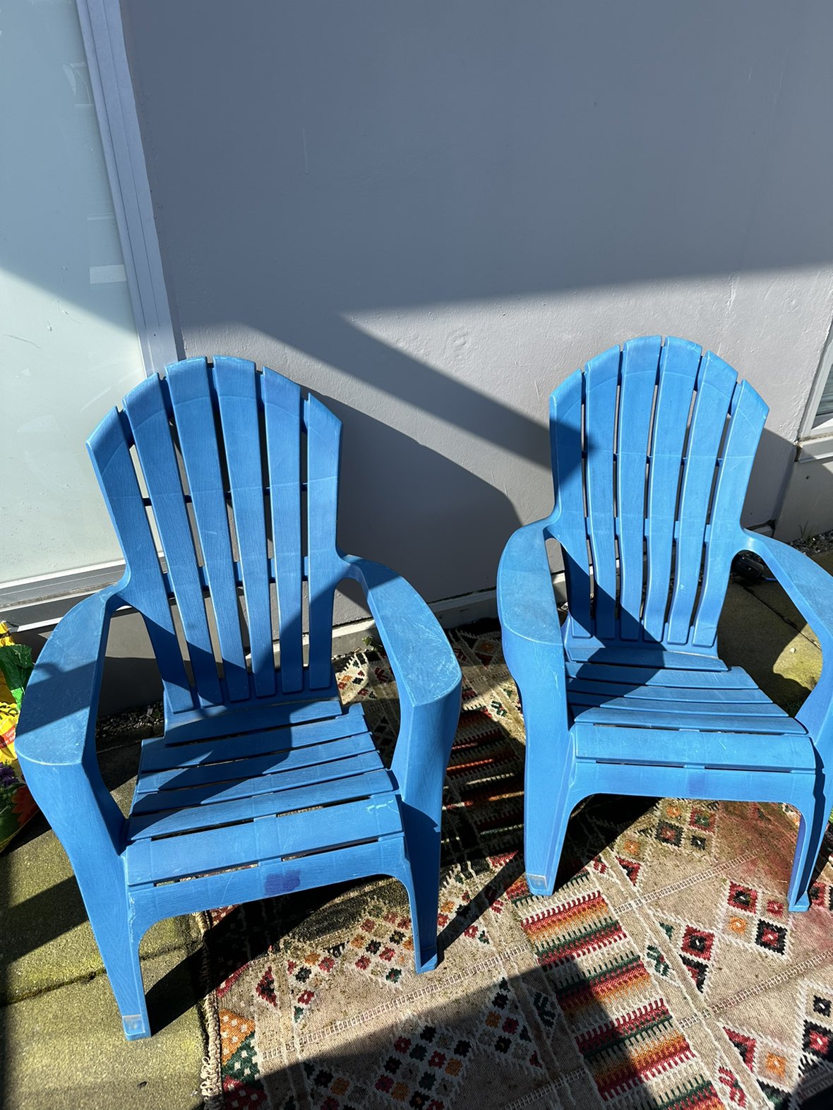 Blue Patio Chairs