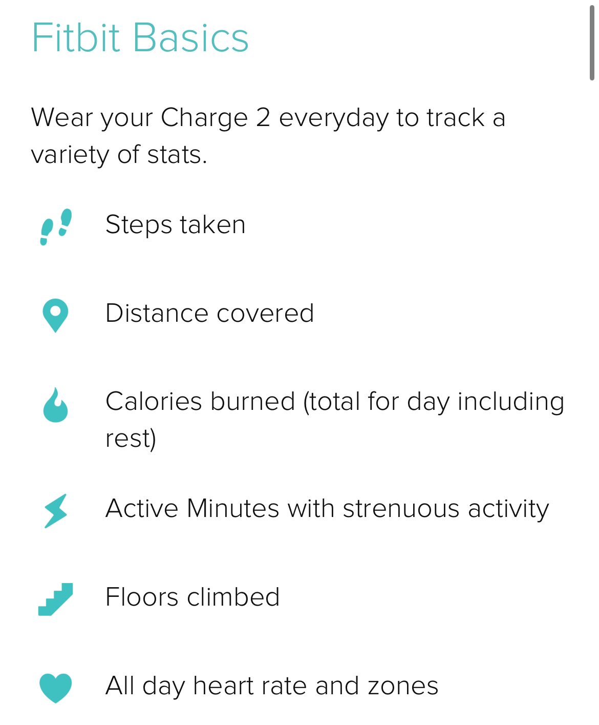 Fitbit charge 2 - rose gold image indicator(5)