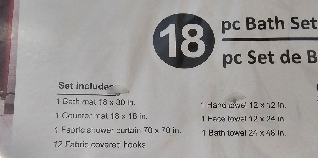 brand new 18-piece bathroom set image indicator(7)