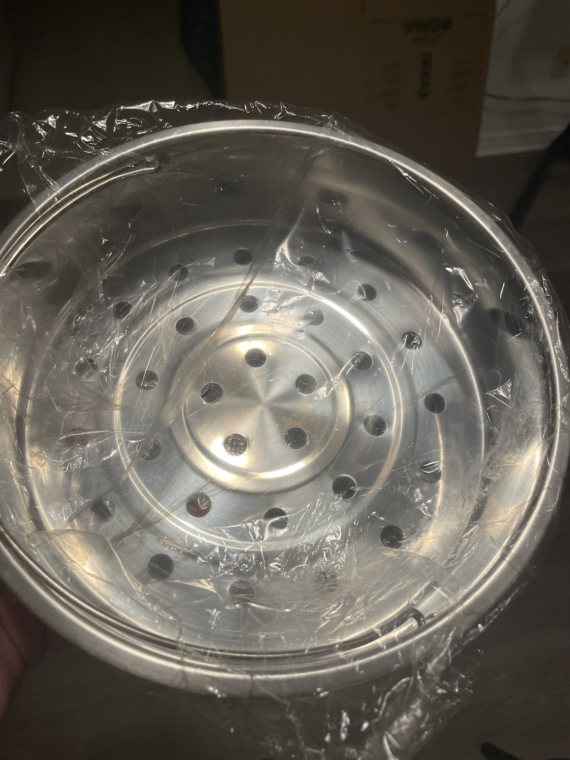 Stainless steel steamer in size 22cm thumbnail