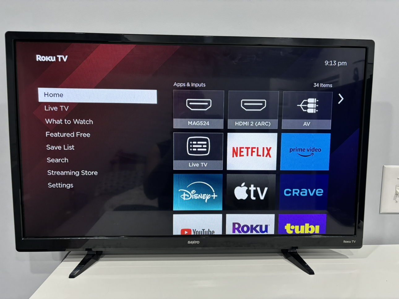 32 inch Sanyo smart TV. - photo 2