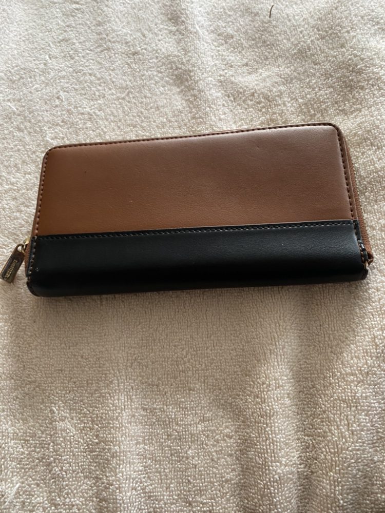 Danier Leather Brown/Black Wallet thumbnail