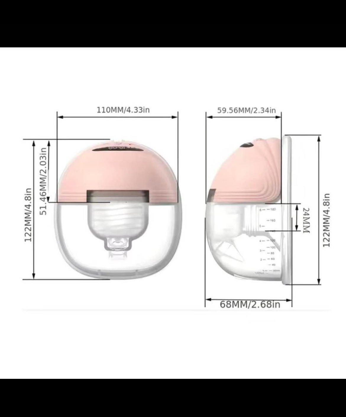 Brand new in box S21 rechargeable handsfree breast pump for sale - photo 3