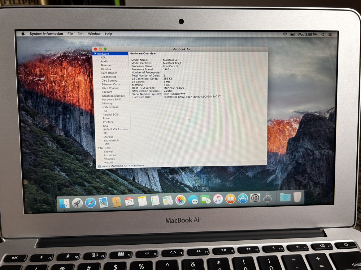 MacBook Air 2015 + New portable drive 1TB