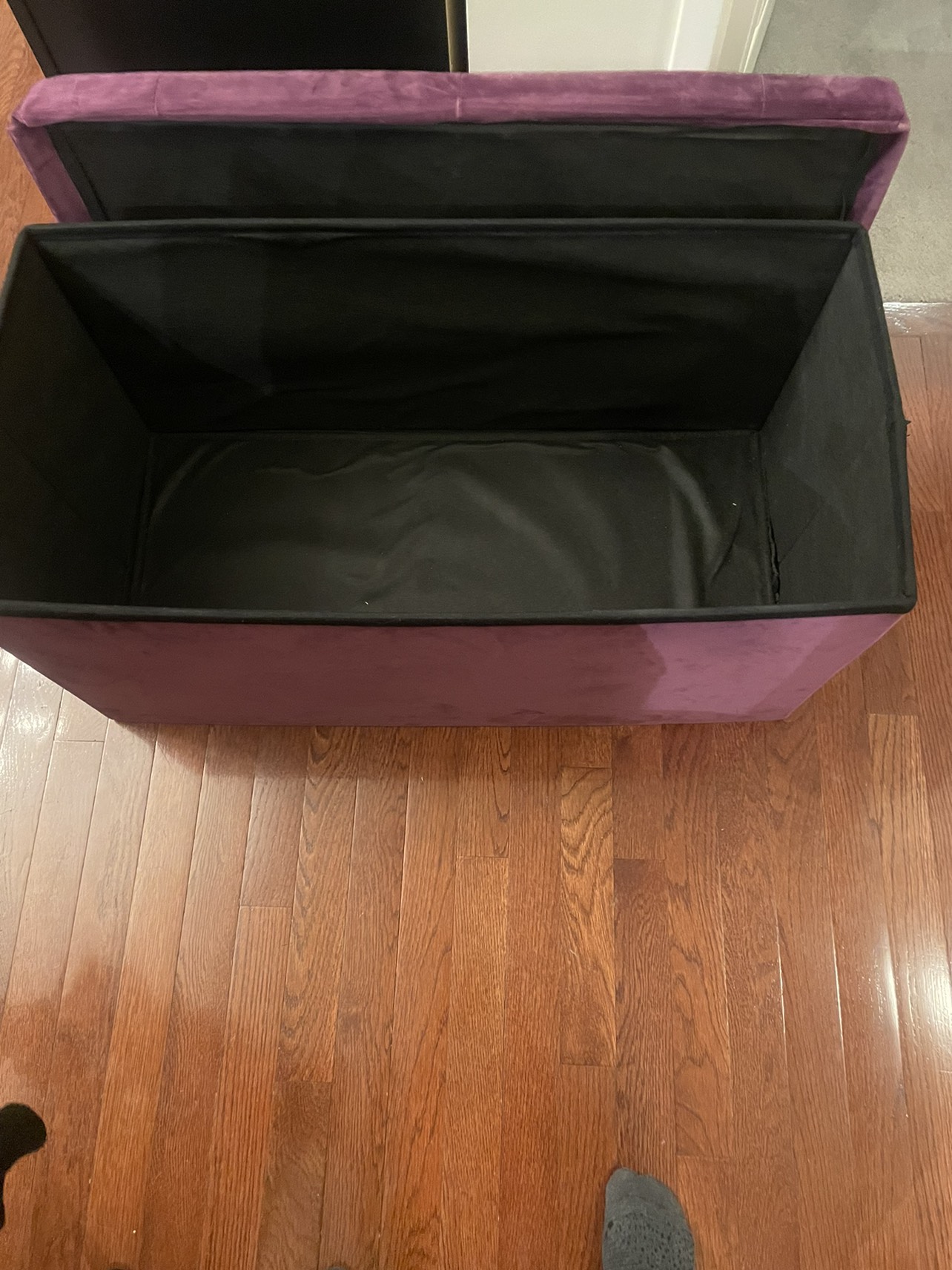 Purple Ottoman / Storage Bin image indicator(2)