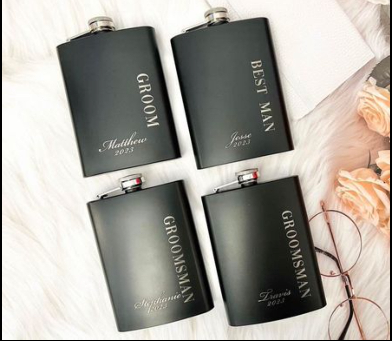 Brand New 8oz Hip Flask image indicator(3)