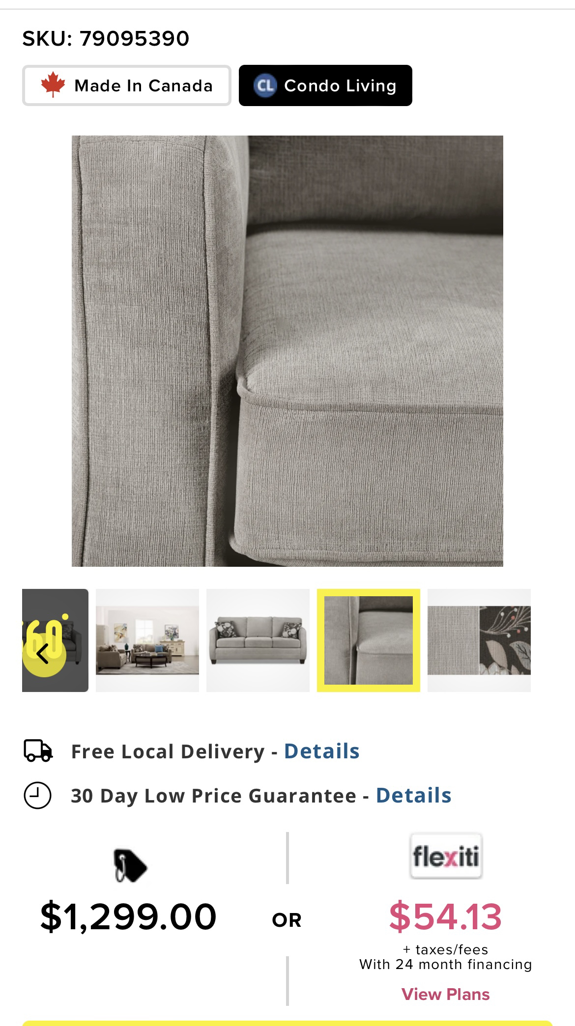 Modern Couch / Sofa - Taupe Colour - photo 3