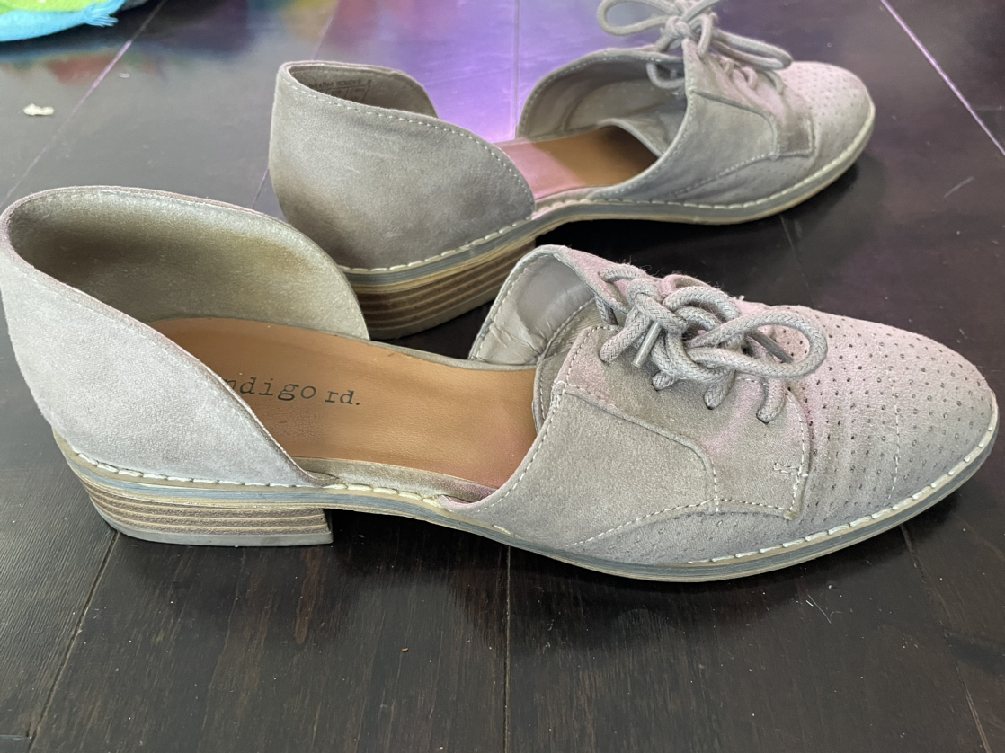 Beige suede oxfords - photo 3