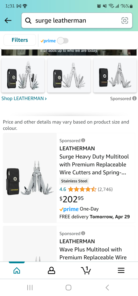 *BRAND NEW* LEATHERMAN, SURGE Heavy Duty Multitool - photo 2