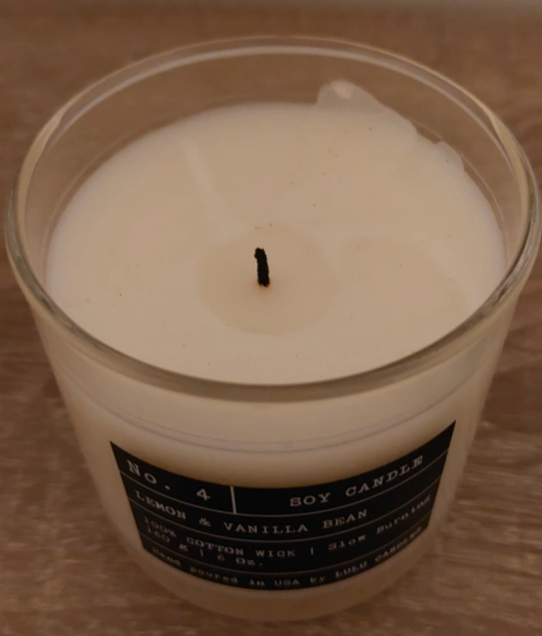 Lemon and Vanilla Bean Soy Candle - photo 3