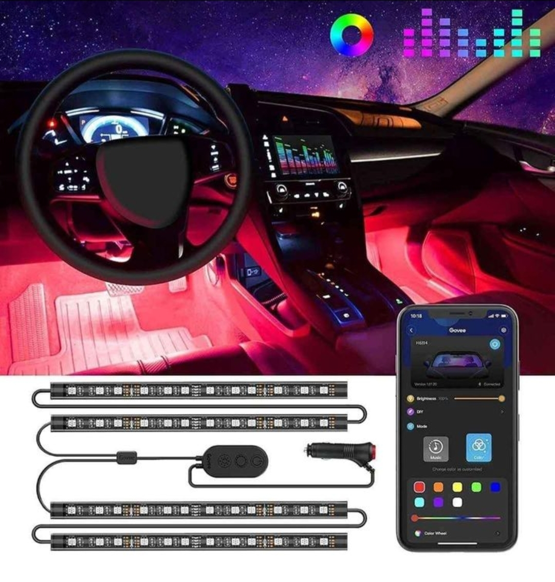 Interior Lights for Car, App Control Smart Car Lights 🧡
