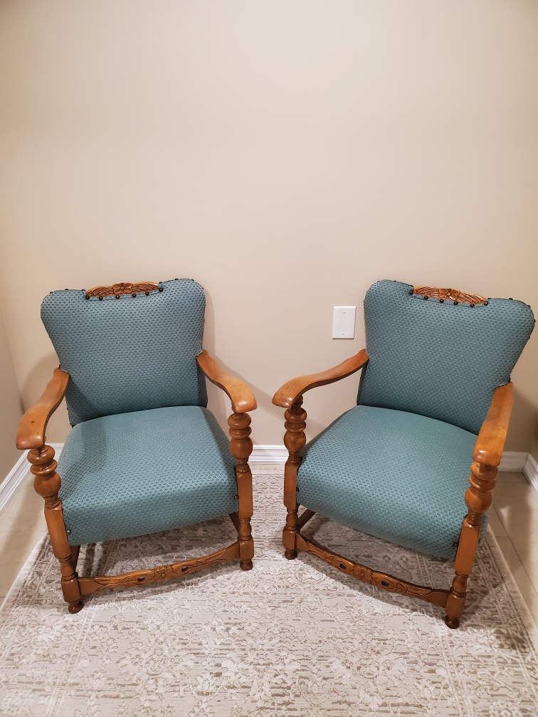 Solid wood & upholstery Dutch made chairs image indicator(3)
