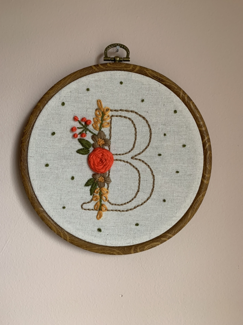 Hand Embroidered Letter - photo 3