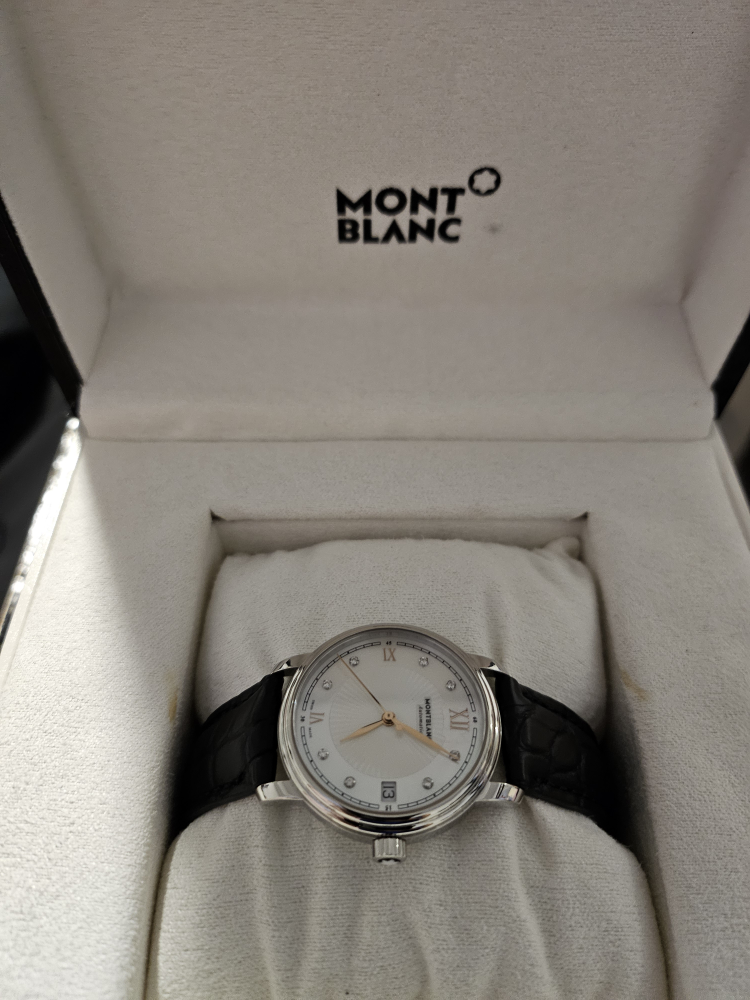 Montblanc tradition 114957 automatic. Swiss made with full box thumbnail
