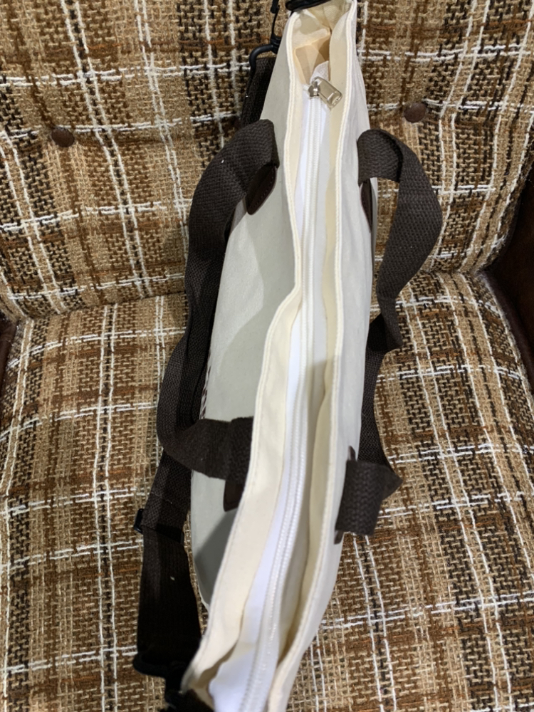 Canvass Women’s Tote Bag  with Zipper and Sling image indicator(3)