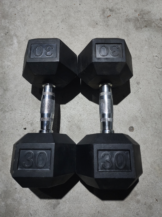 30lb Hex Dumbbell Set- FREE DELIVERY WITHIN THE GTA - photo 2