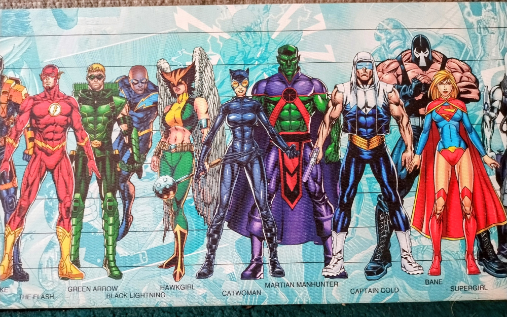 DC Comicwalls Justice League Panoramic Canvas Art 51" x 8" - photo 3