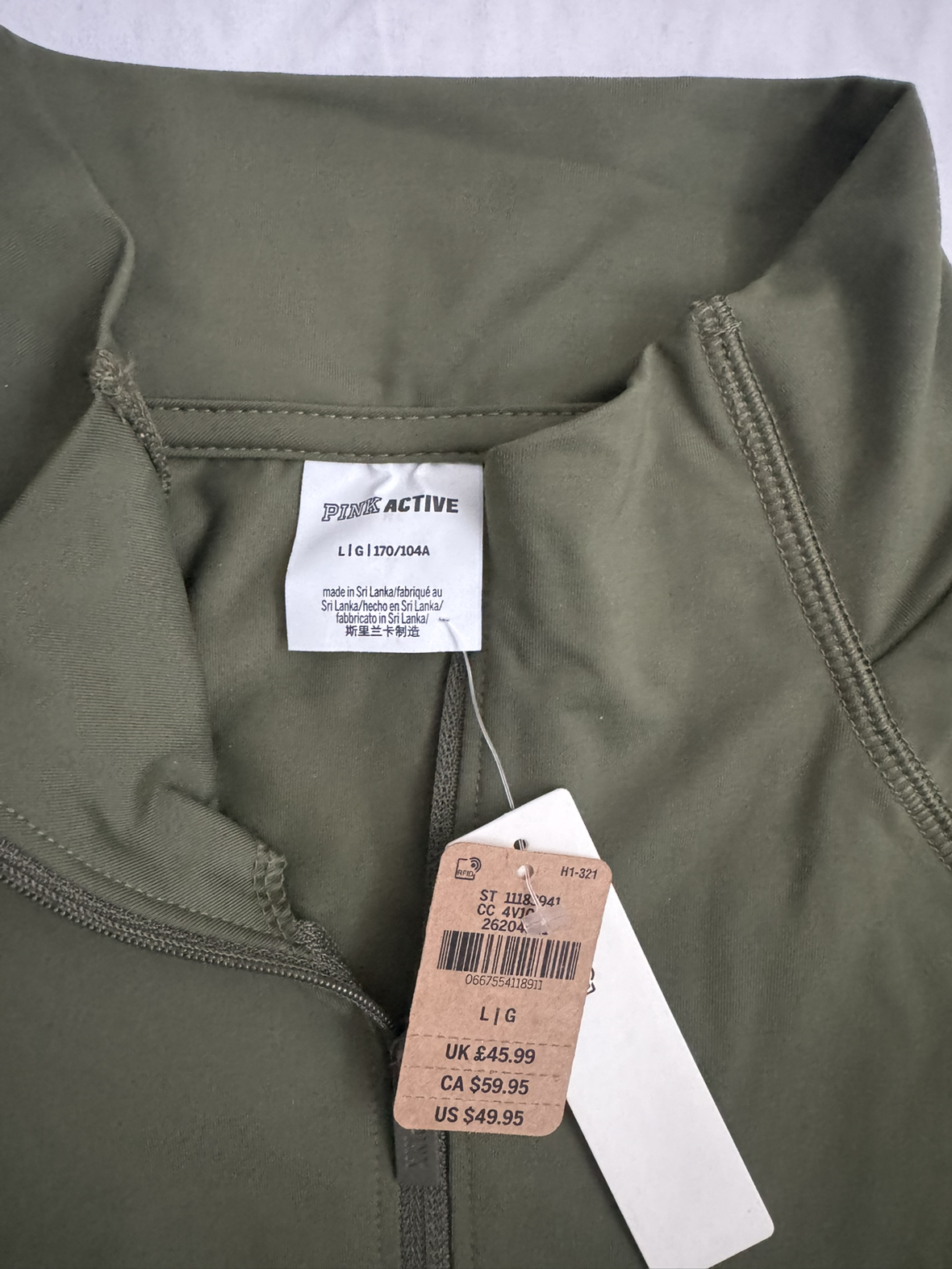 (L)PINK Active Half Zip up image indicator(2)