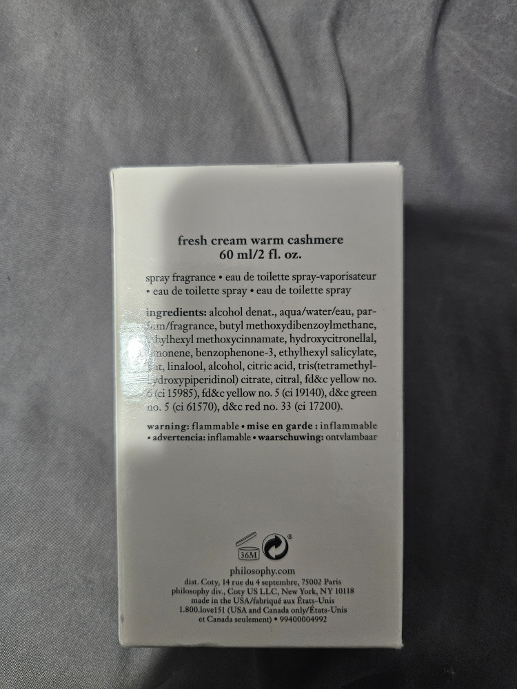 Fresh creme warm cashmere perfume by philosophy - photo 2
