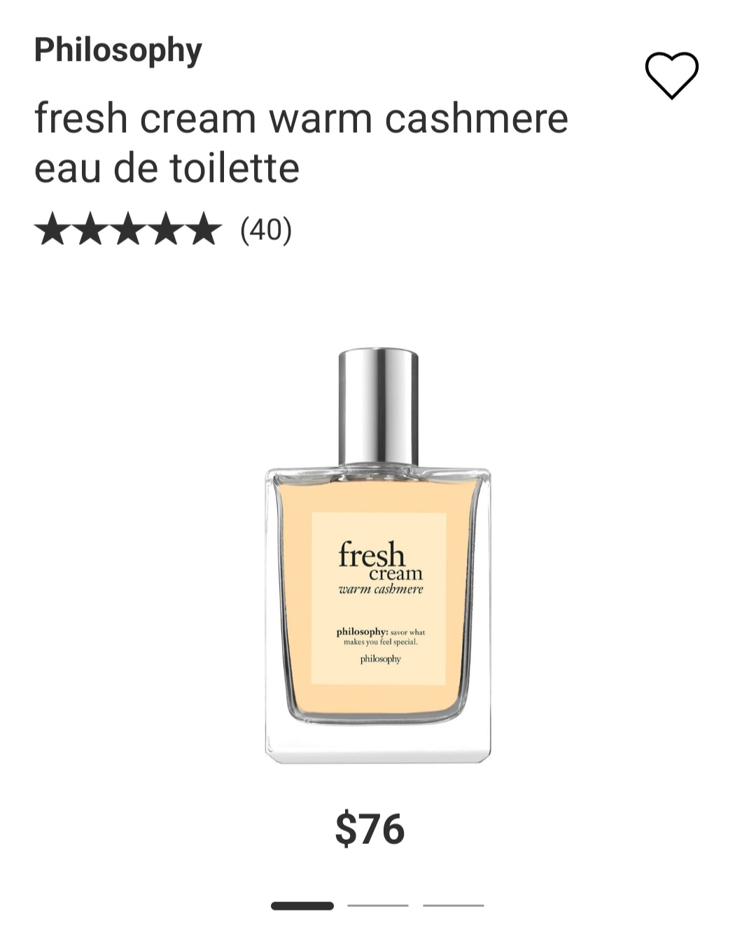 Fresh creme warm cashmere perfume by philosophy - photo 5