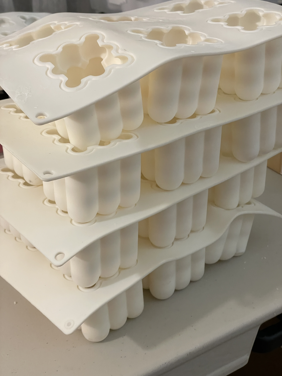 Cube square silicone mold tray