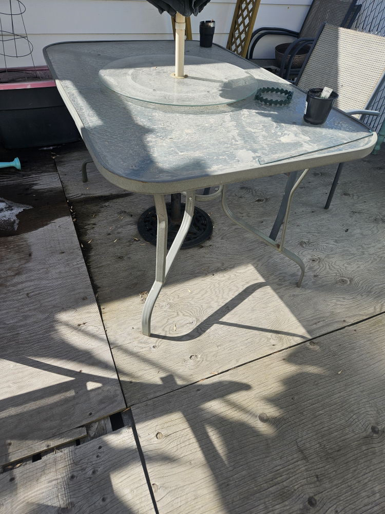patio table with 2 chairs