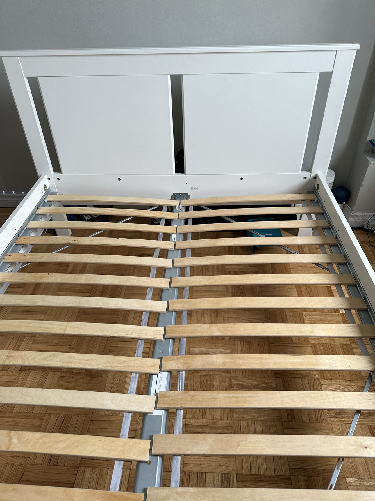 White IKEA Full Double Bed. - photo 2