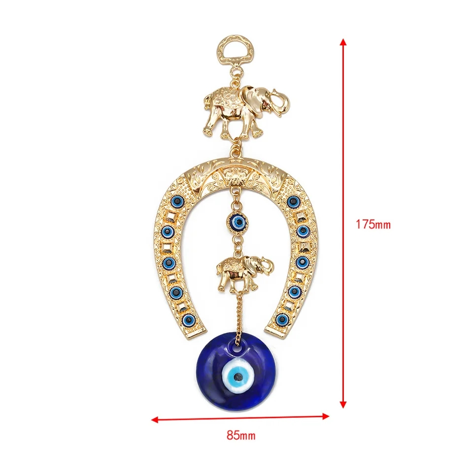 Elephant evil eye pendant - photo 3