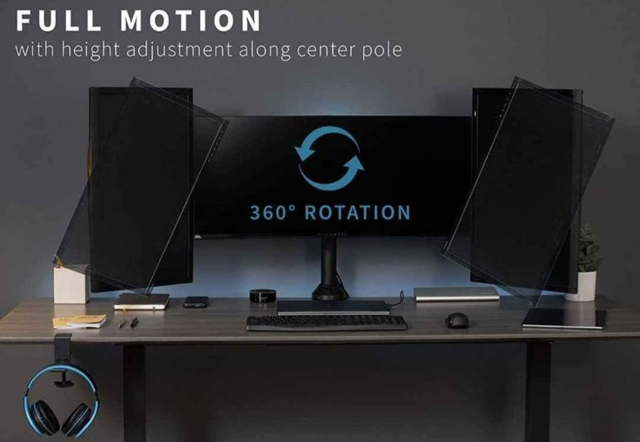VIVO Triple 23 to 32 inch Monitor Desk Mount