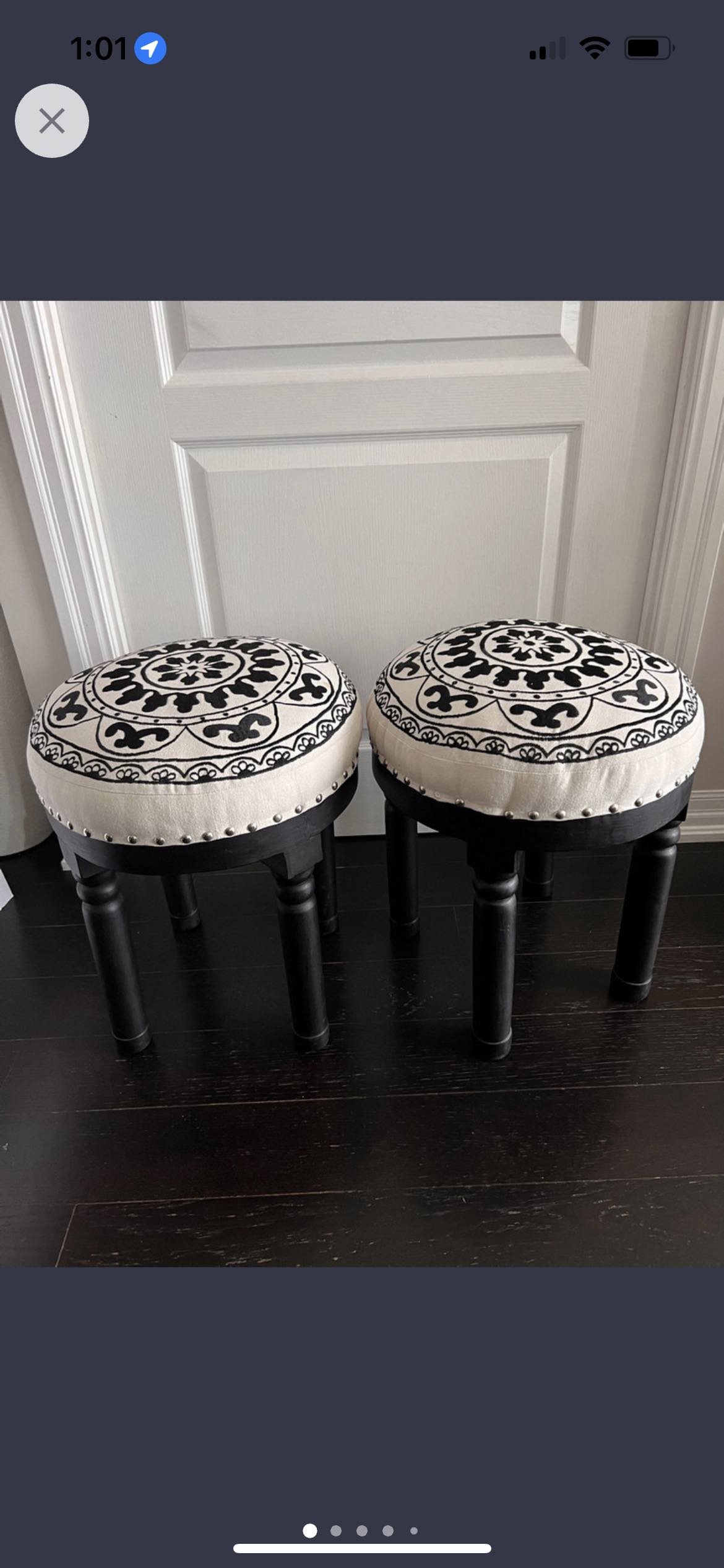 2 Ottoman Stools