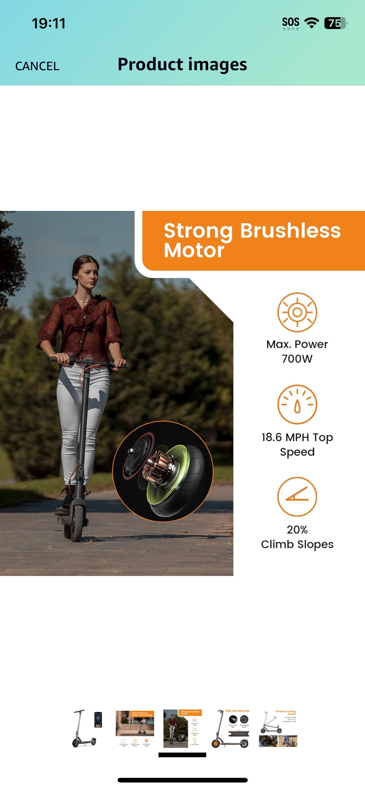 NAVEE Electric Scooter N40 - photo 3