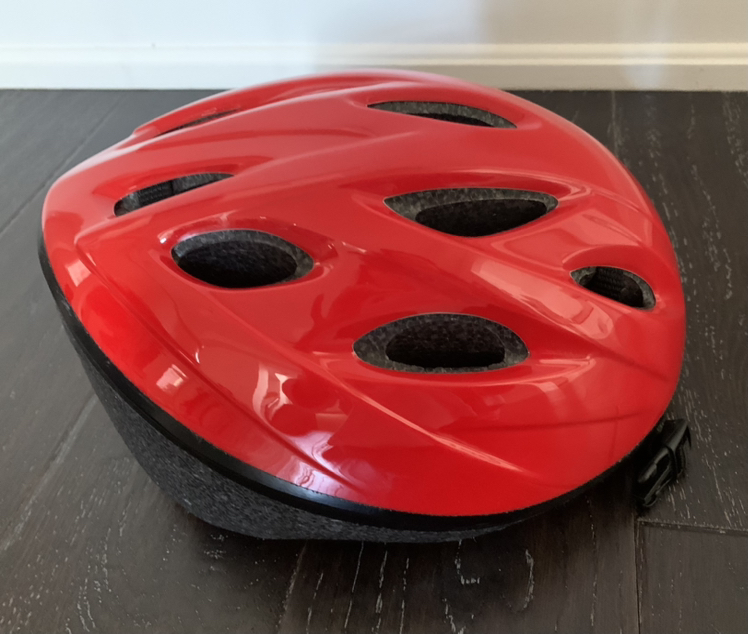 Bike helmet for youth - bright red - photo 2