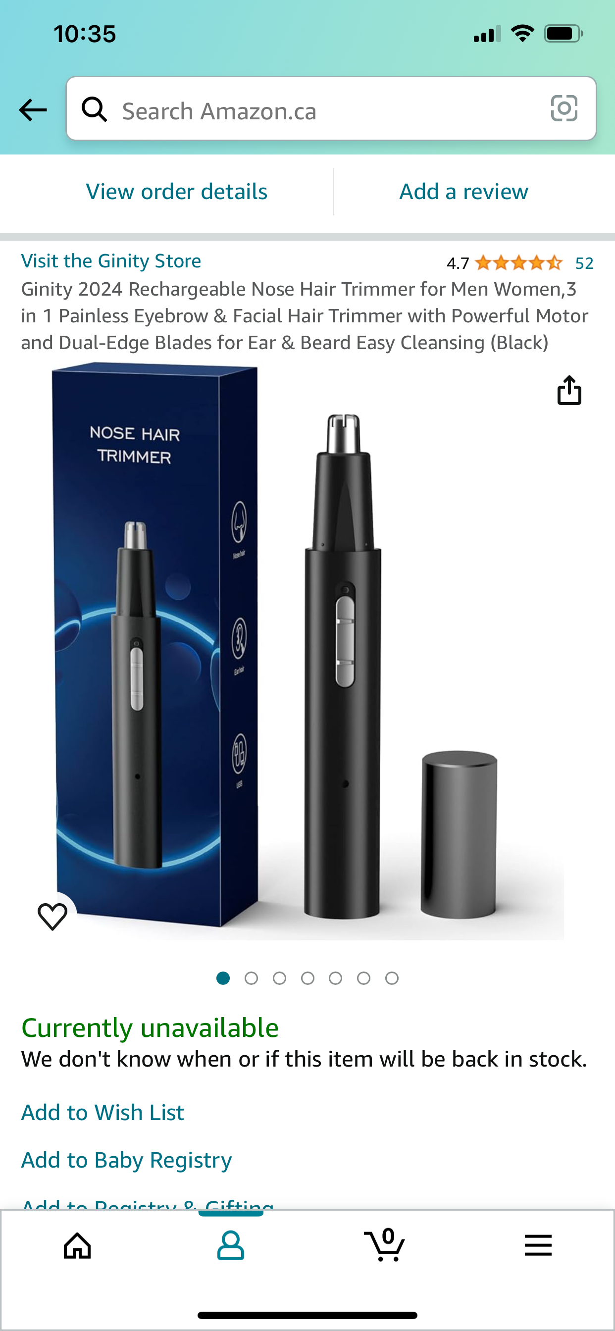 Brand new Rechargeable Nose Hair Trimmer for Men Women,3 in 1 image indicator(8)