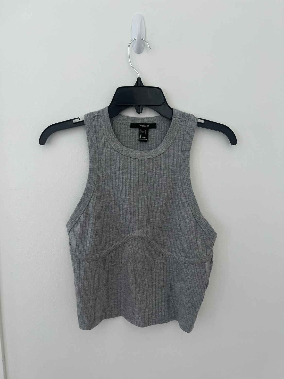 Y2k forever 21 grey sleeveless top thumbnail