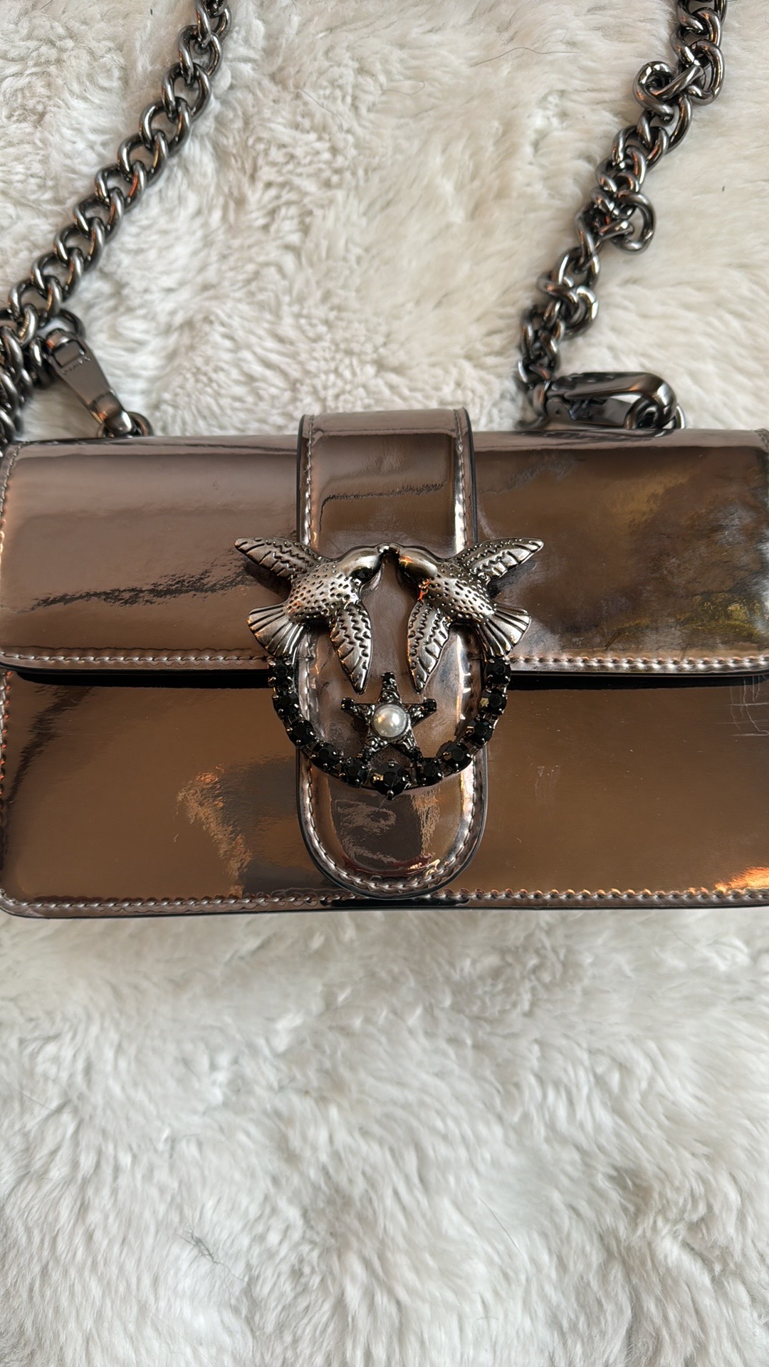 Pinko Love Chain Bag w/ Jewel - photo 5