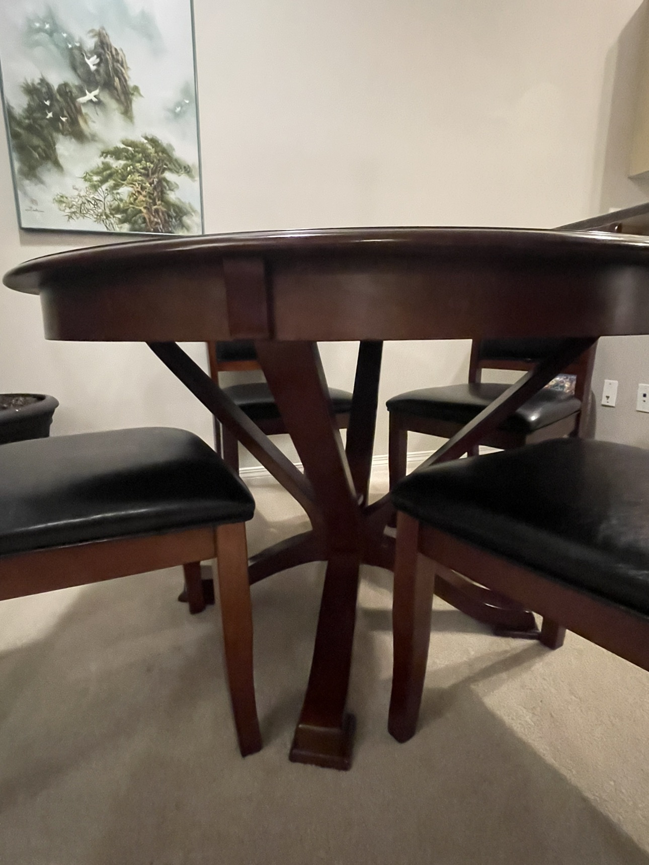 Wood table and chair dining set pickup summerside - photo 3