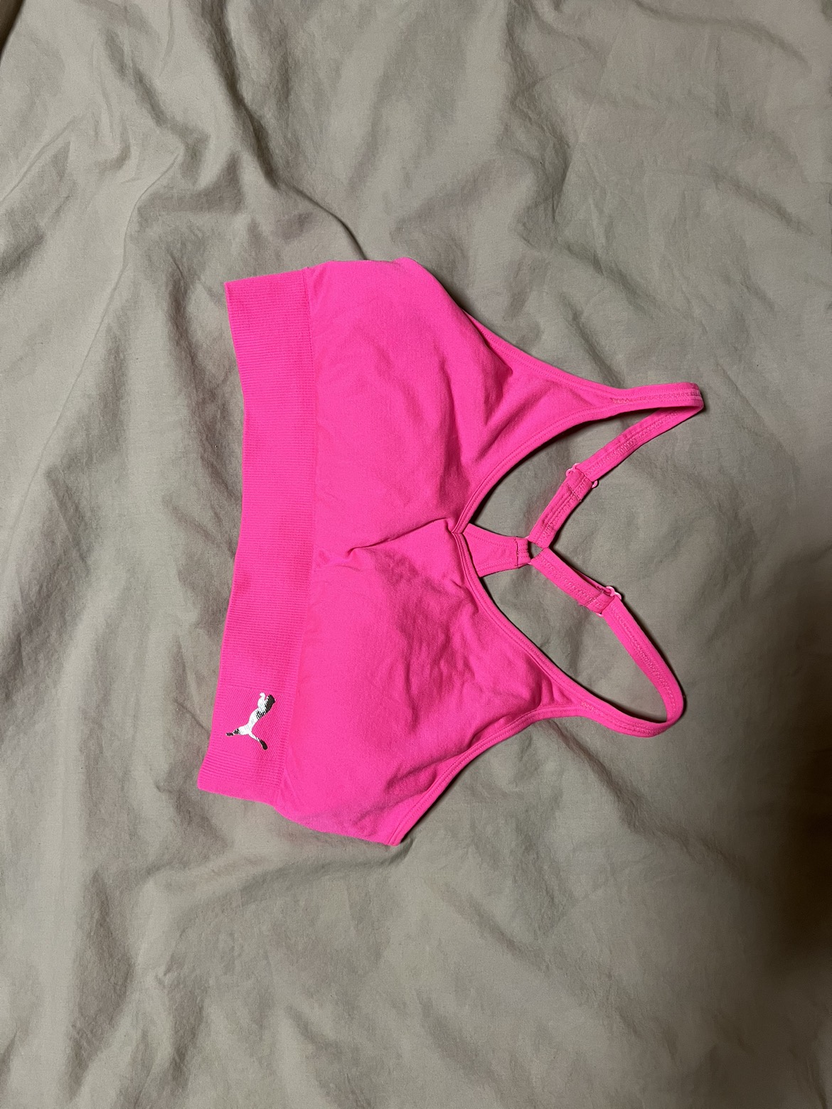 Puma Sports Bra Hot Pink Medium thumbnail