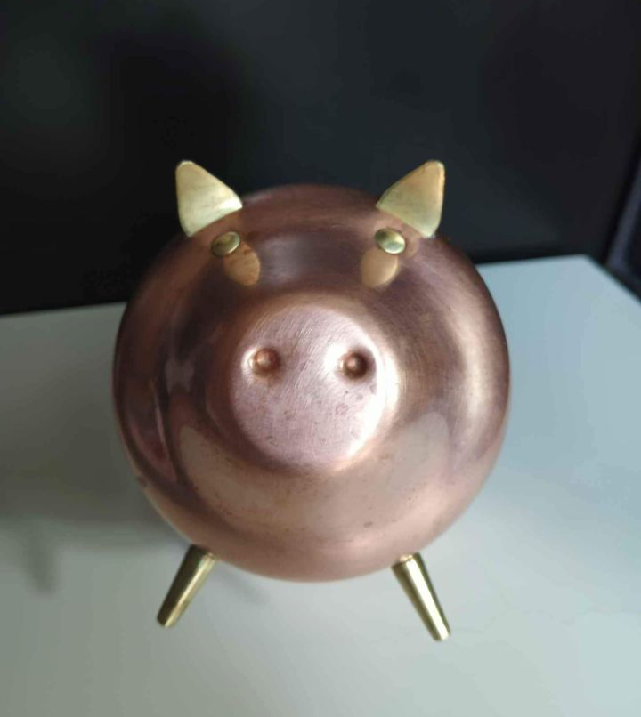 🥕Vintage Copper Craft Piggy Bank 🥕