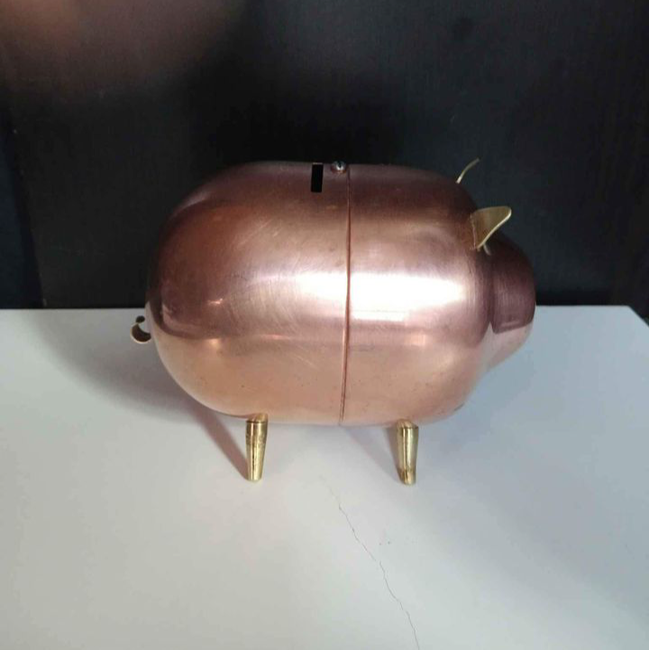 🥕Vintage Copper Craft Piggy Bank 🥕 - photo 4