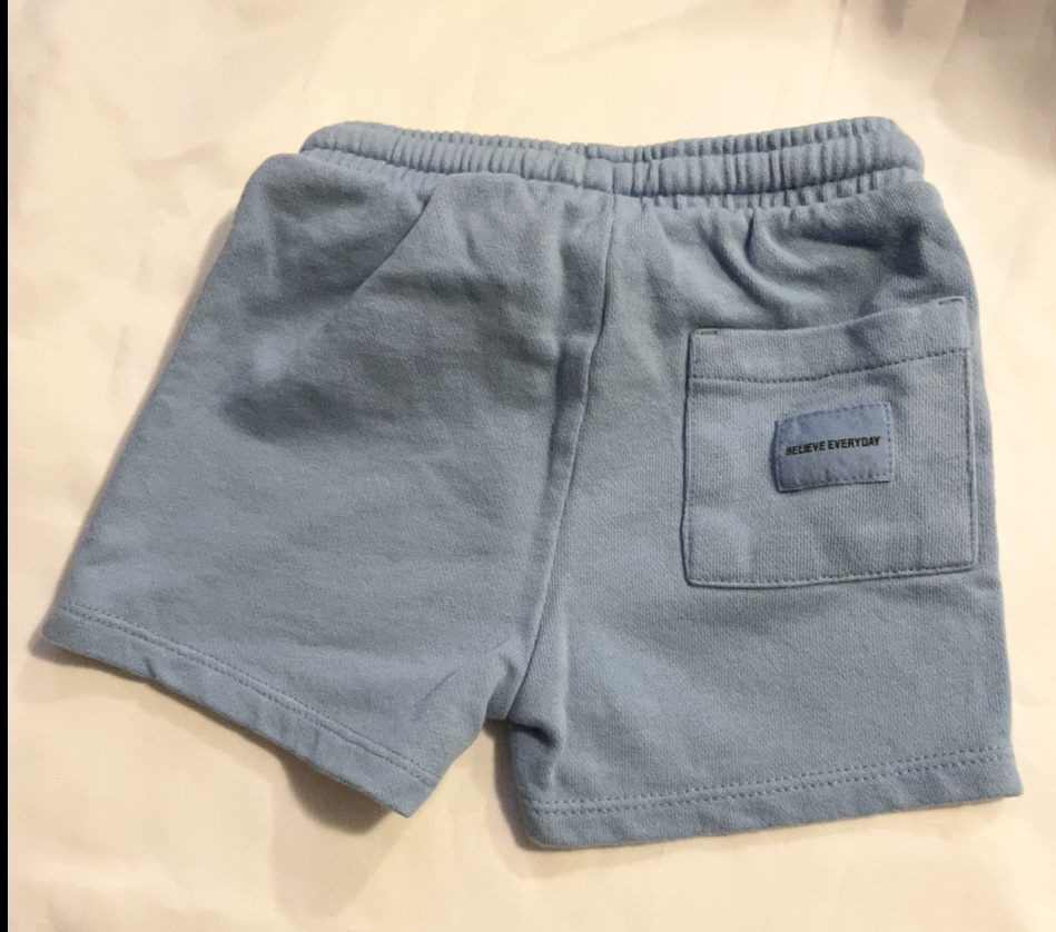 Sz 3-6 mths Zara boys shorts awesome believe everyday blue - photo 3