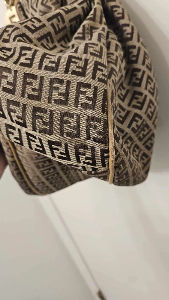 Fendi FF logo Fabric hobo shoulder bag - photo 4