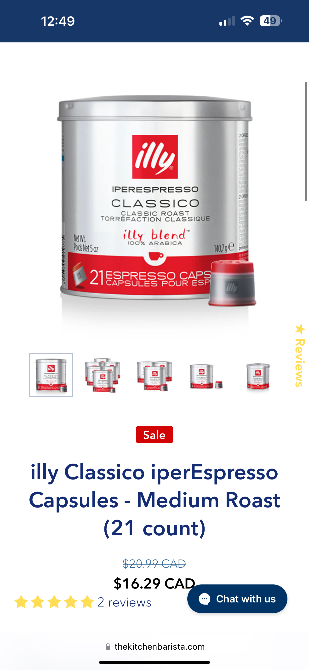 Illy coffee capsules $15 thumbnail