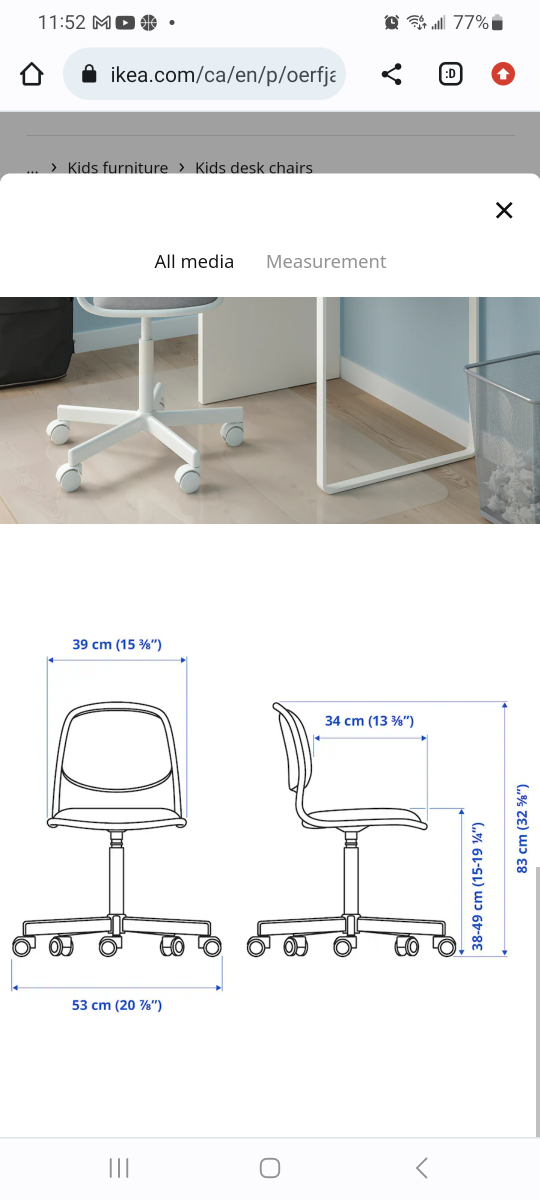 EUC Child Desk Chair - photo 4