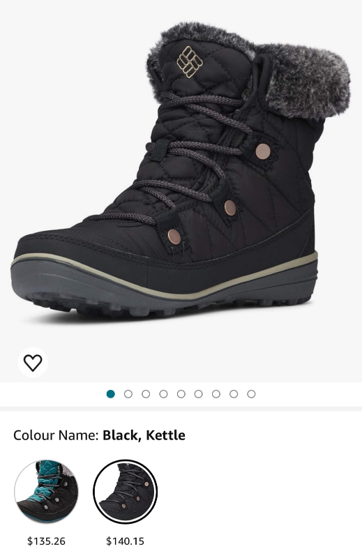 BNWT Columbia Women's Heavenly Shorty Omni-heat Snow Boot image indicator(5)