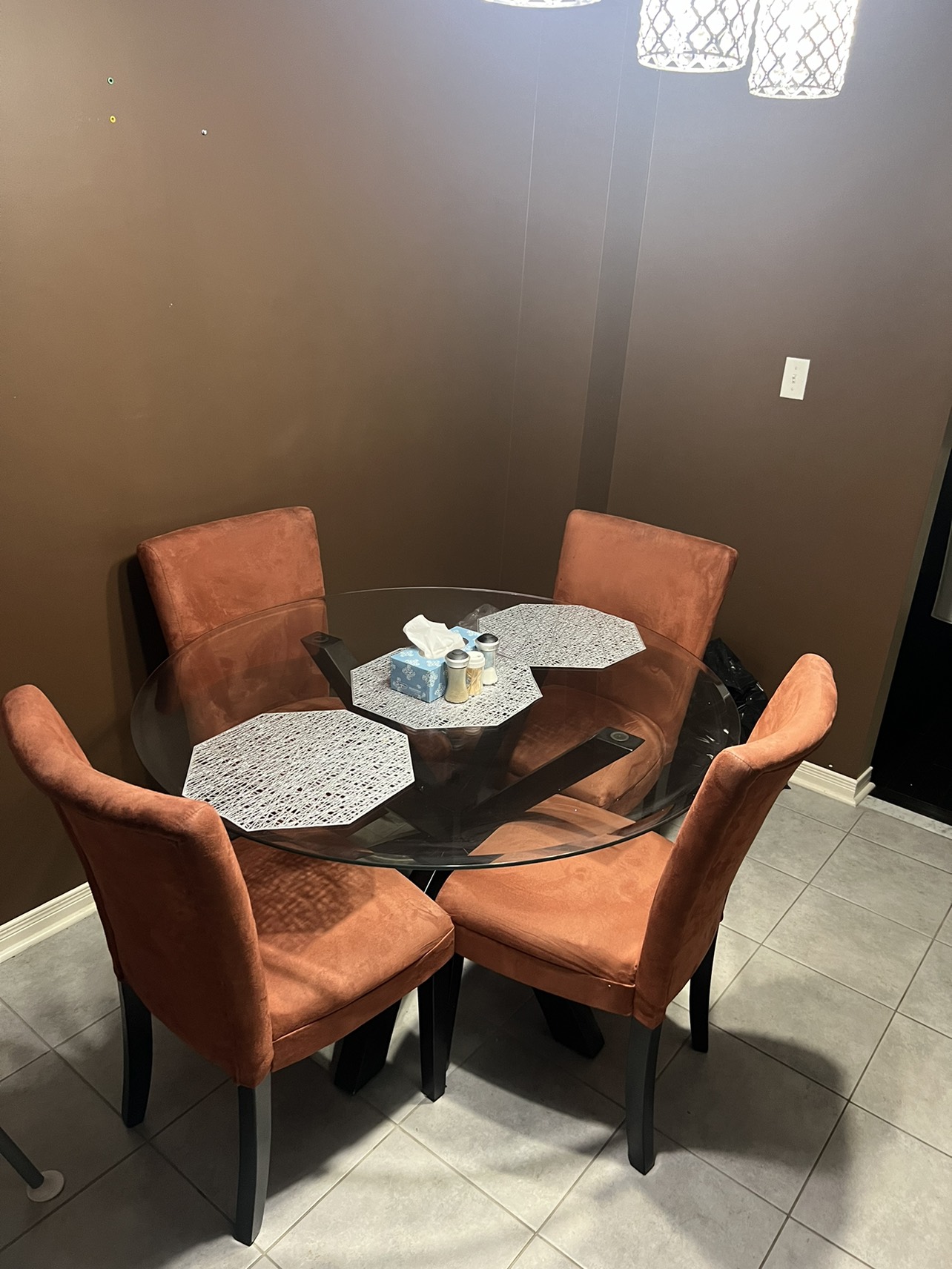 Moving Sale-Dinette Set with 4 chairs - photo 2