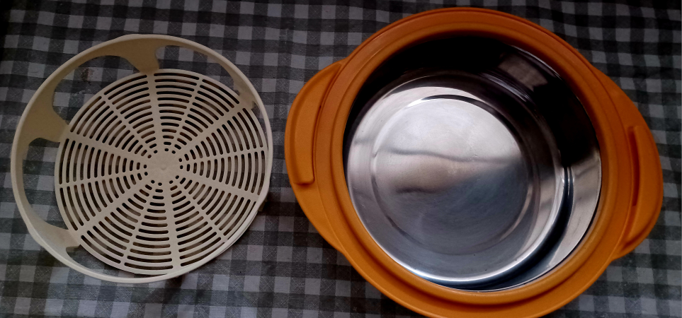 2.5 Litre Inner Steel Casserole, with additional roti basket - photo 2