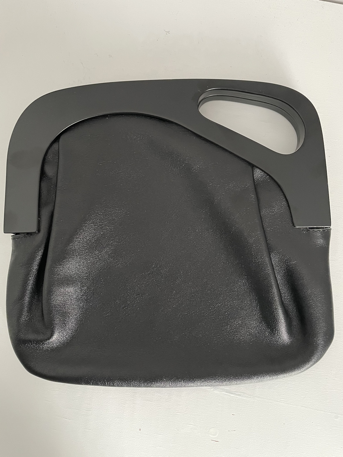 Leather Black Clutch thumbnail