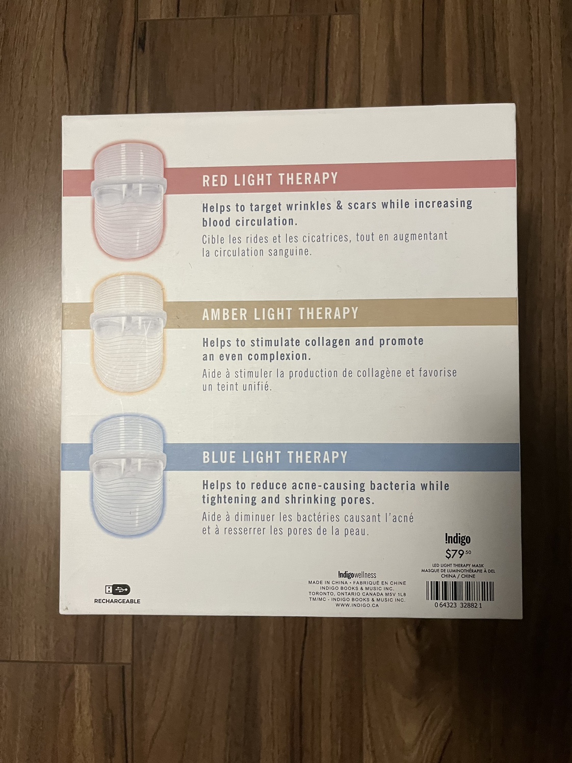 Auria LED light therapy mask image indicator(3)