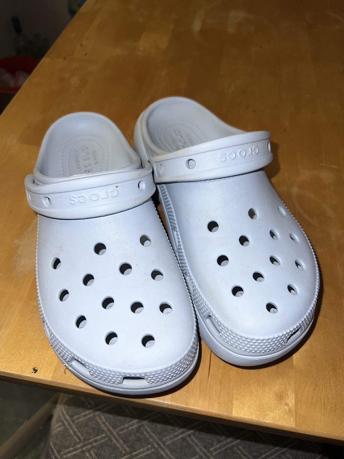 Baby Blue Platform Crocs Size 7