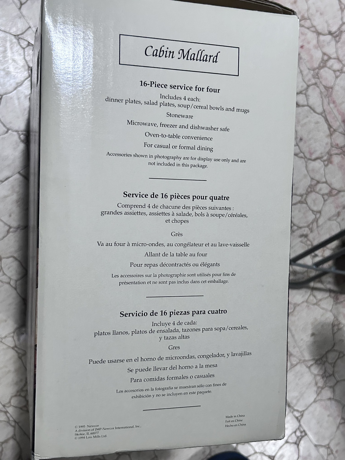 Brand new Duck print dinnerware set 16 pieces for 4 persons image indicator(2)